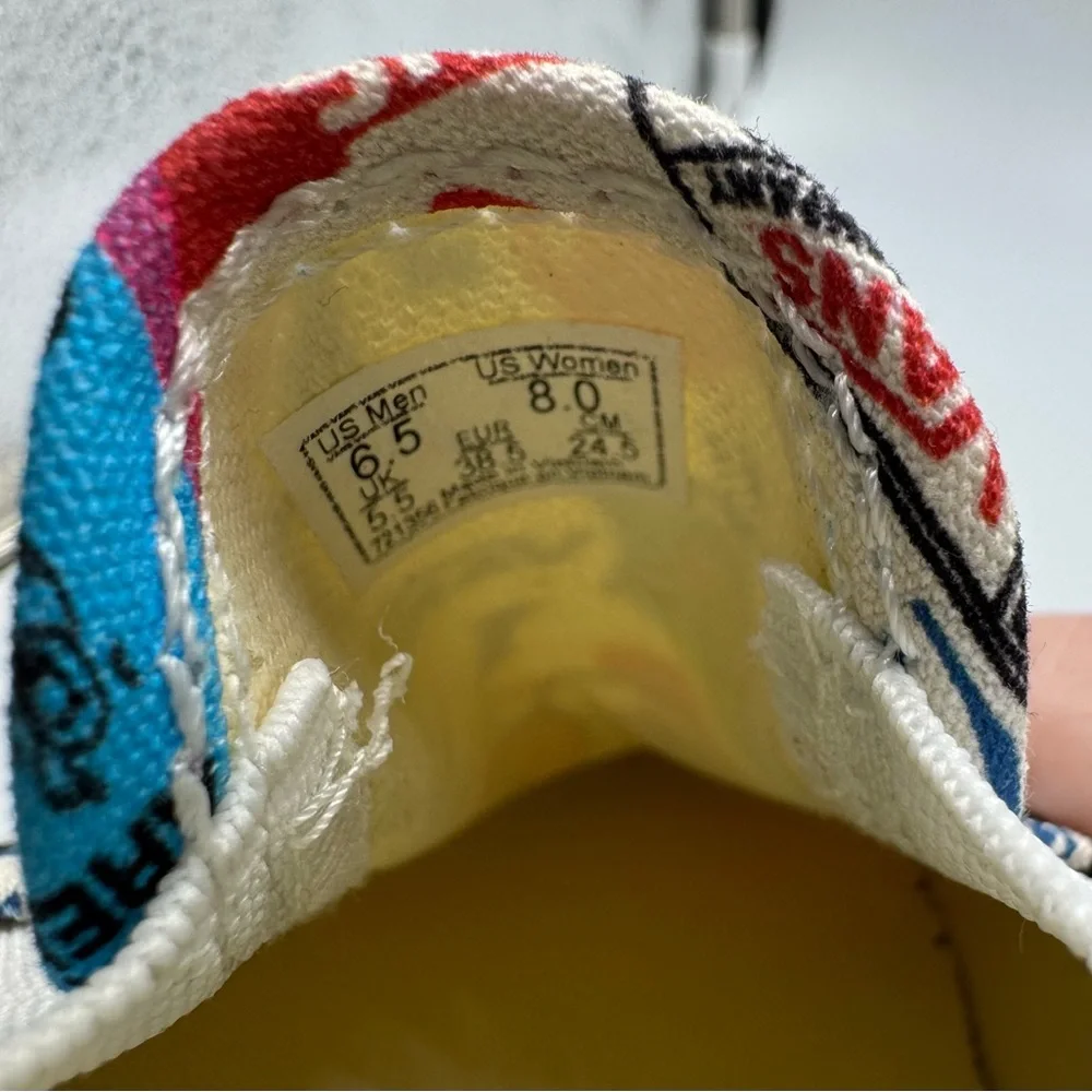 Vans NWT Classic Slip On Logo Mashup Print Sneakers 8W 6.5M - Picture 7 of 8